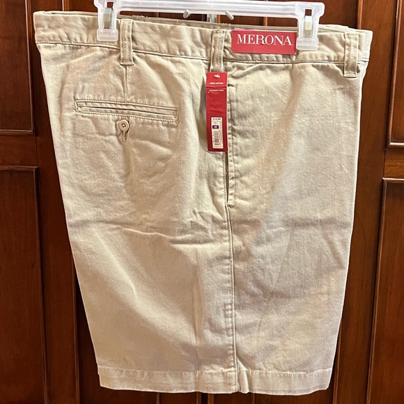 Merona Flat Front Khaki Shorts 42w - Picture 6 of 8